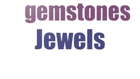 Jewels Animated Wordcloud Isolated 스톡 동영상 107238745