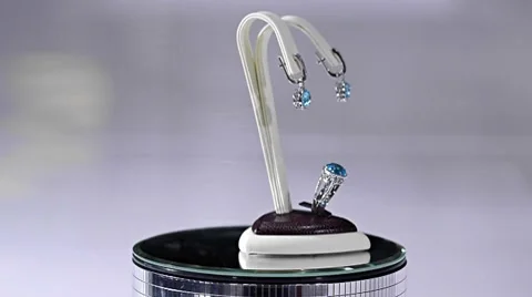 Jewels rotating 스톡 동영상 7748160