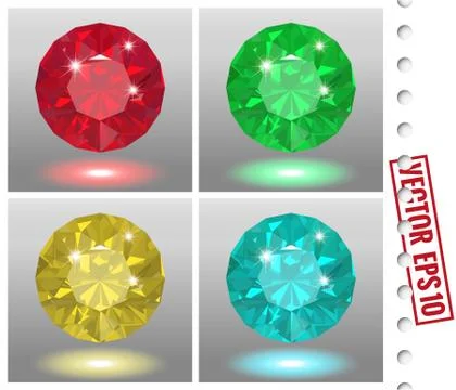 Jewels set Stock Illustration