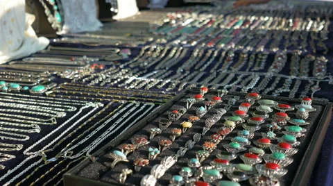 Jewerly on Stand Stock Footage 51799282