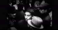 Jewish Crowd On Street Stock Footage