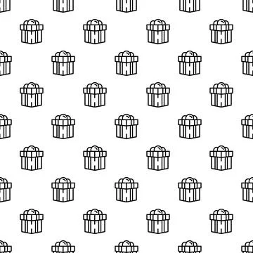Jewish gift box pattern seamless vector Illustrazione stock