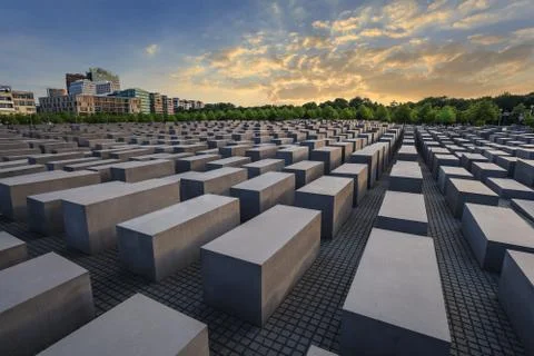 Jewish holocaust memorial, berlin, germany Stock Photos