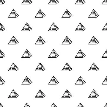 Jewish pyramide pattern seamless Ilustración de archivo