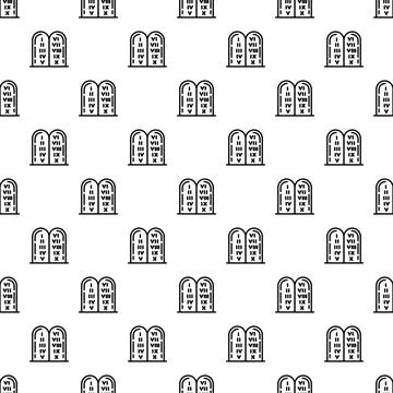 Jewish stones pattern seamless vector Stock Illustration
