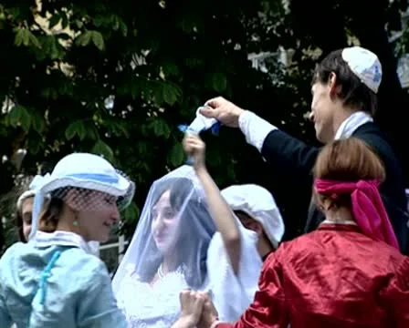 The Jewish wedding Stock Footage 10567955