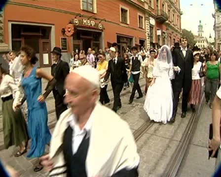 The Jewish wedding Stock Footage 10568035