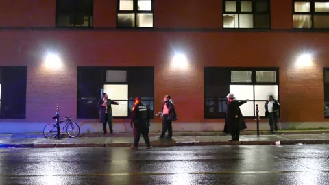 Jews fighting with each others during police intervention Stock Footage 139654635
