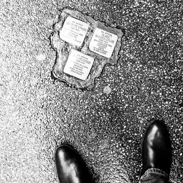 Jews memory cobblestone Stock Photos