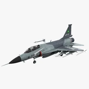 JF-17 Thunder Fighter 3D Model