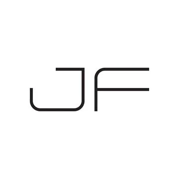 Jf initial letter vector logo icon Stock Illustration