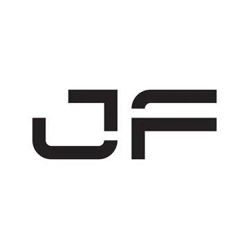 Jf initial letter vector logo icon Stock Illustration