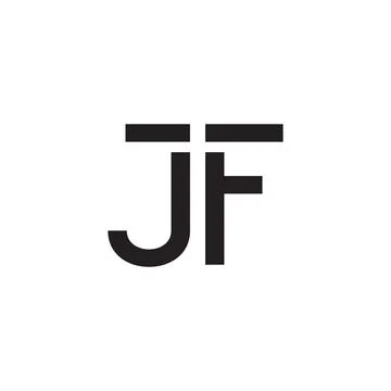 Jf initial letter vector logo Stock Illustration