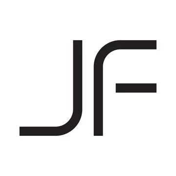 Jf initial letter vector logo Stock Illustration