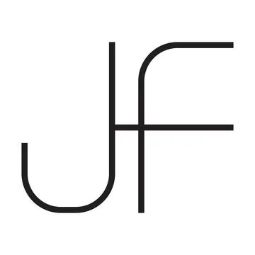 Jf initial letter vector logo Stock Illustration