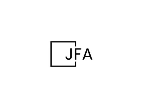 JFA letter initial logo design vector illustration Stock Illustration