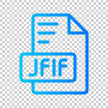 Jfif Document file picture gradient icon. format file type icons symbol Illustrazione stock