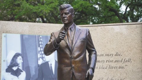 JFK Statue Video stock 234948213