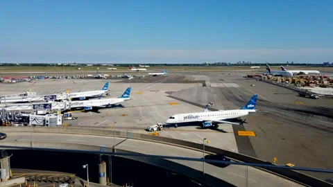 JFK time lapse Stock Footage 201625289