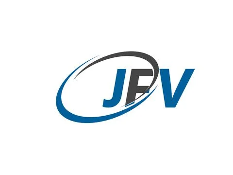 Jfv creative logo design vector illustration Stock Illustration
