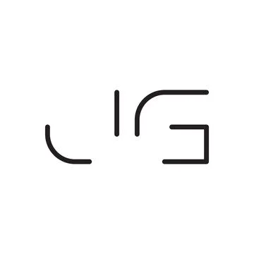 Jg initial letter vector logo icon Illustrazione stock