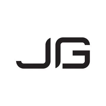 Jg initial letter vector logo icon Illustrazione stock