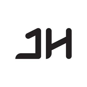 Jh initial letter vector logo icon Stock-Illustration