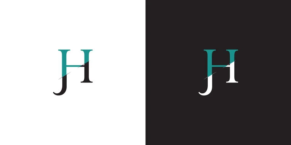 JH logo, monogram, vector Stock Illustration