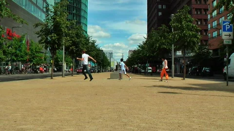 JHD - City - Berlin - Potsdamer Platz - multiple Clips Stock Footage
