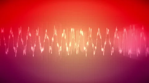 JHD - eMD - Waveform - red Stock Footage
