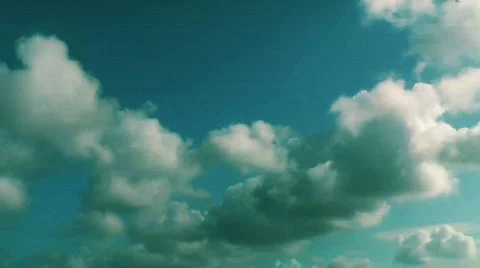 JHD - Sky &amp; Clouds - Diagonal Cumulus Crossing 00305 Video stock 378264