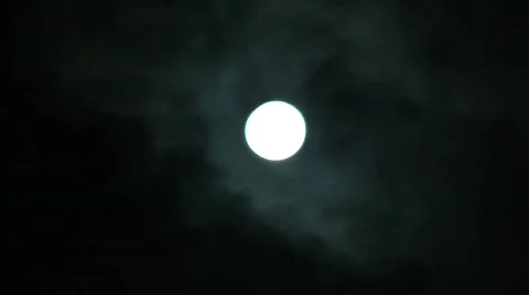 JHD - Sky &amp; Clouds - full Moon 00317 Video stock 378069