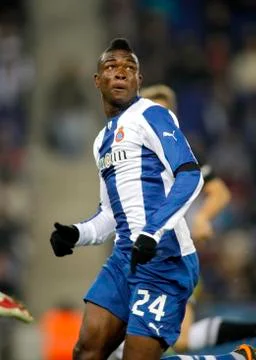 Jhon Cordoba of RCD Espanyol Stock Photos