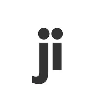 JI creative geometric initial based modern and minimal logo. Letter j i tre.. Stock Illustration