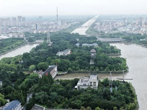 The Jiangdu Water Control Project, source of the eastern route of the South-t Stock Photos