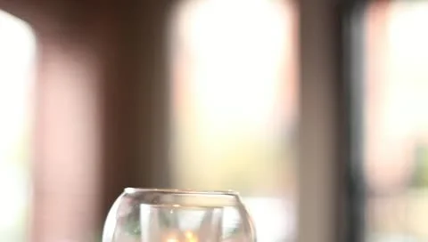 Jib down candle Stock Footage 11134805