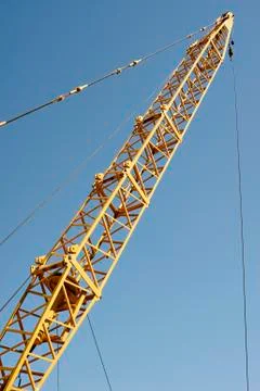 Jib of a Mobile Crane Stock Photos