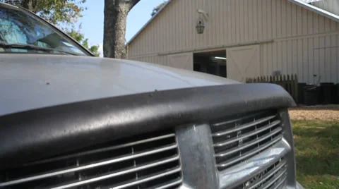 Jib Shot Upwards at Barn Video stock 31743083