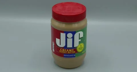 Jif Peanut Butter Jar - static Stock Footage 195772816