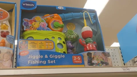 Jiggle and Giggle Fishing Set Vtech, Stock Video