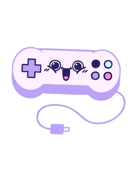 Jiggle and pause animation of cartoon of a game controller Stock Footage 324095111