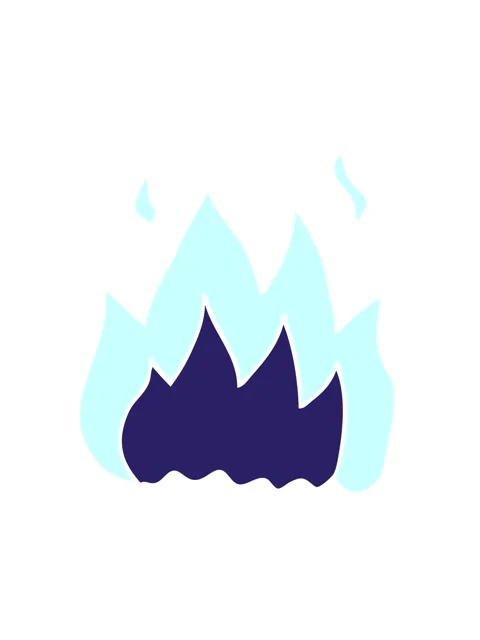 Jiggle and pause animation of cartoon doodle fire burning Vidéo 324387304