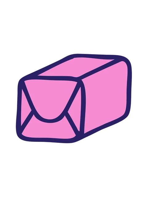 Jiggle and pause animation of cartoon of a paper parcel Video stock 324399142