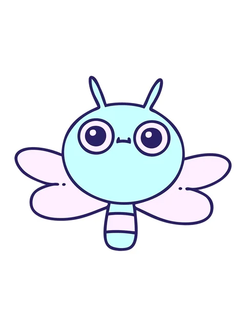 Jiggle and pause animation of cartoon of a cute bug Stock Footage 324433611