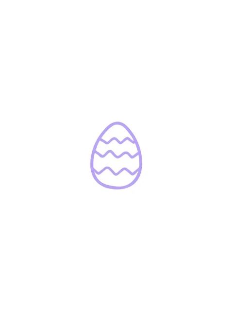Jiggle and pause animation of cartoon painted easter egg icon Stock Footage 324434821
