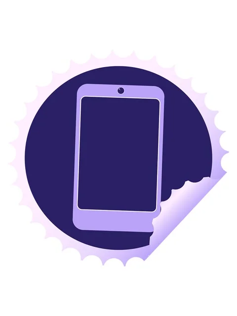 Jiggle and pause animation of cell phone graphic vector illustration round .. Stock Footage 324275587