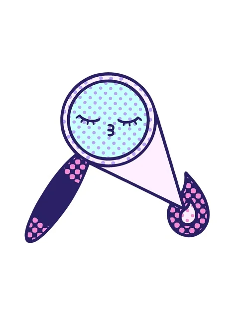 Jiggle and pause animation of comic book style cartoon of a magnifying glass Stock Footage 324275139