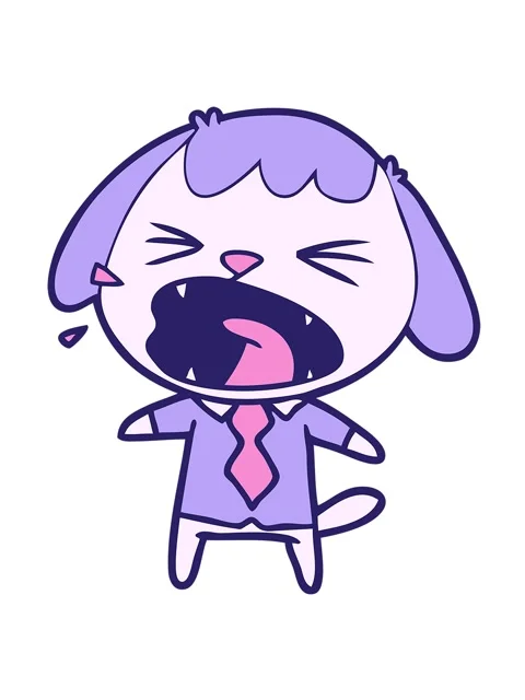 Jiggle and pause animation of cute cartoon dog barking Stock Footage 324090933