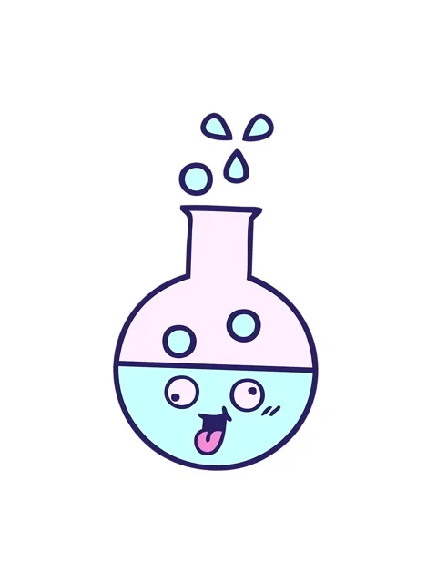 Jiggle and pause animation of cute cartoon of test tube Stock Footage 324186840