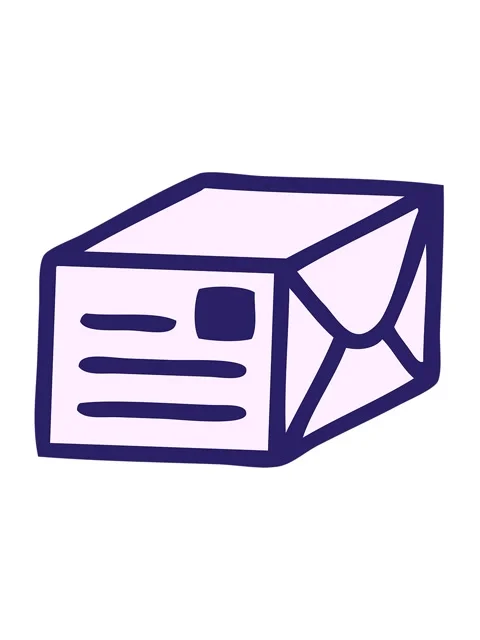 Jiggle and pause animation of cute paper parcel Stock Footage 324399192